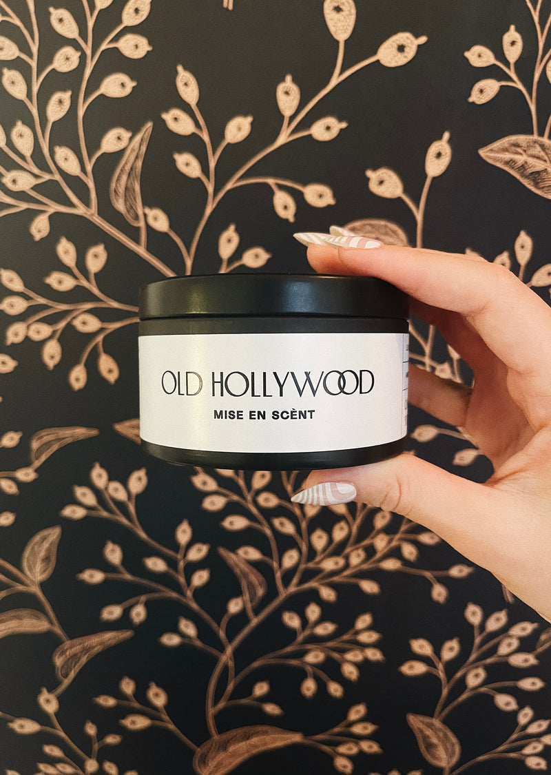 Old Hollywood Tin Candle